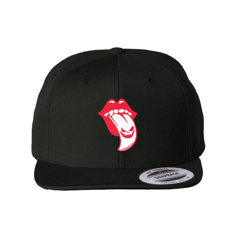Tongue Out Snapback Cap