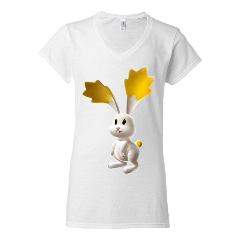 Star Bunny V-Neck T-Shirt