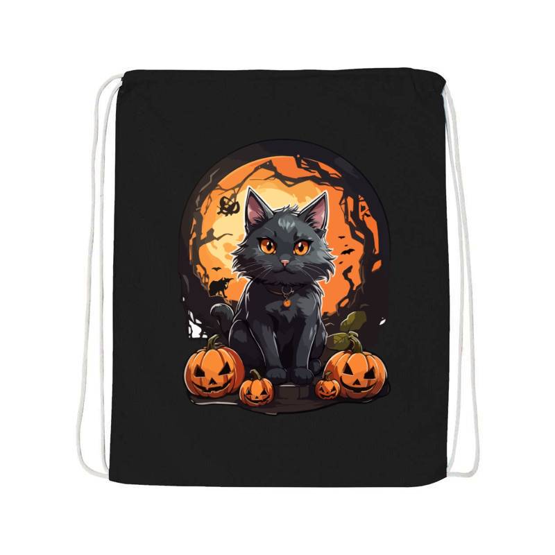 Black Cat With Halloween Ornament Sport Pack