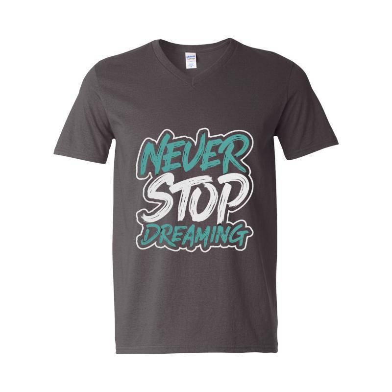 Never Stop V-Neck T-Shirt