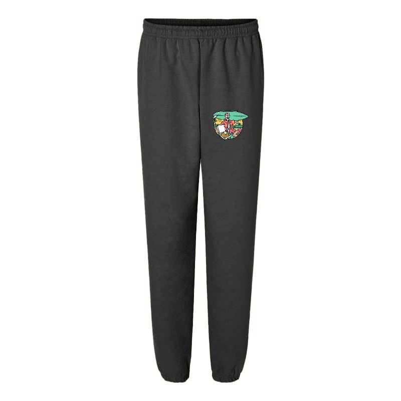 Surfer Skull and Pizza Sweatpants