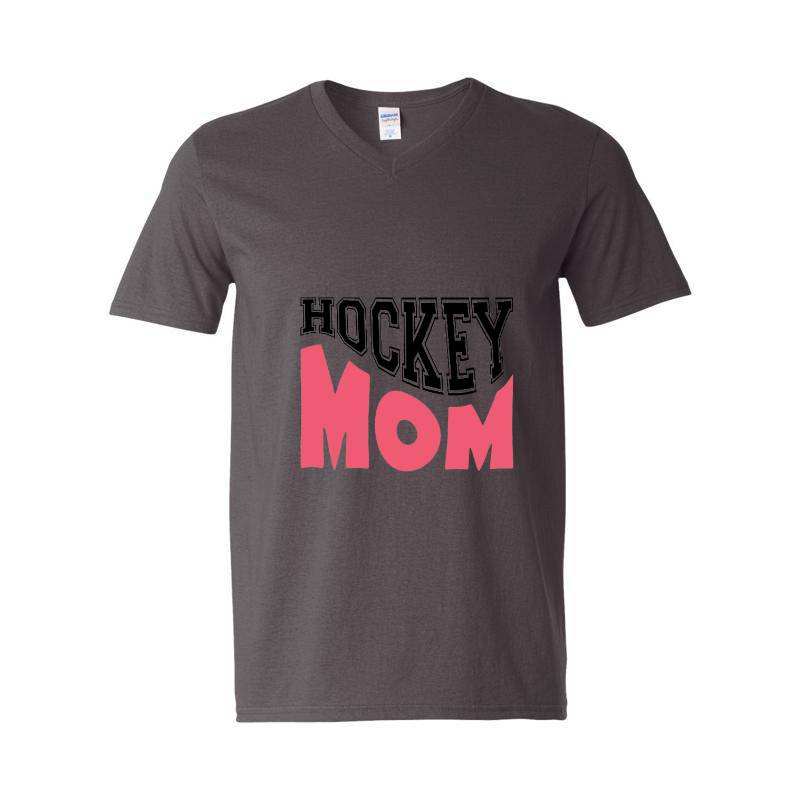 Hockey MOM V-Neck T-Shirt