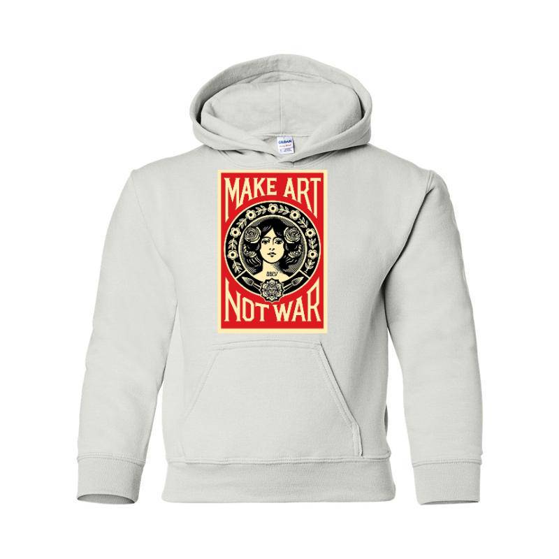 Make Art Not War Hooded Sweatshirt