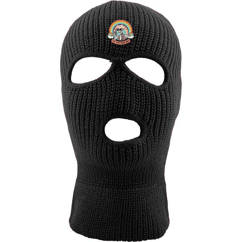 Rainbow Skull Three hole mask