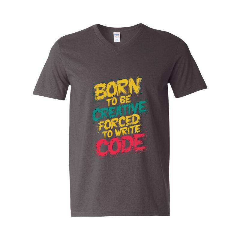 Creative V-Neck T-Shirt