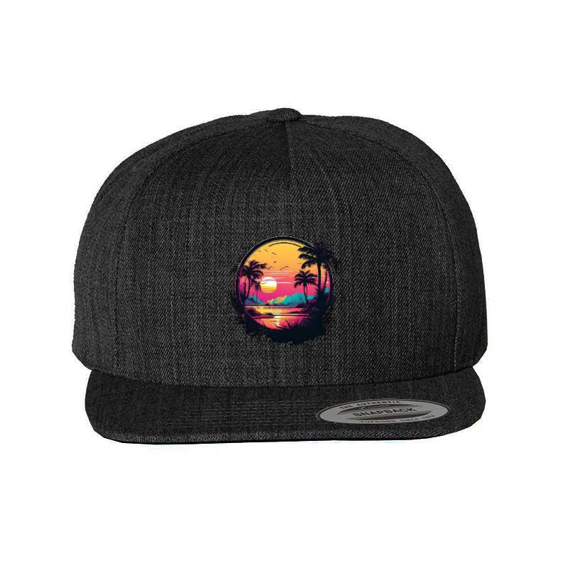Sunset On The Tropical Island Classic Cap