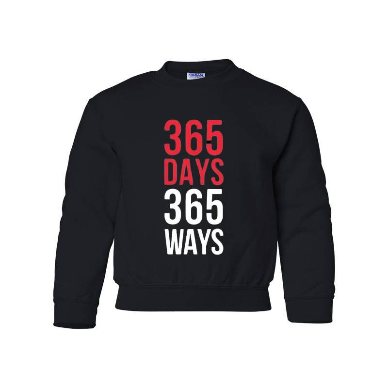 365 Days 365 Ways Youth Crewneck Sweatshirt 