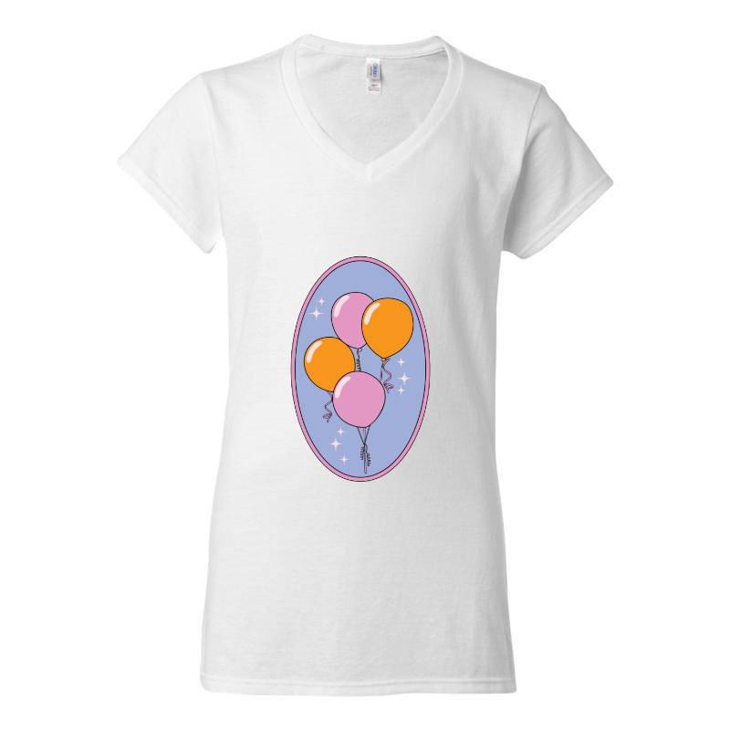 Balloons V-Neck T-Shirt