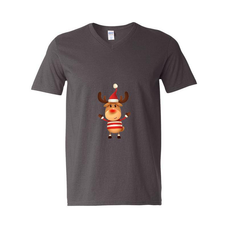 Cristmas deer V-Neck T-Shirt