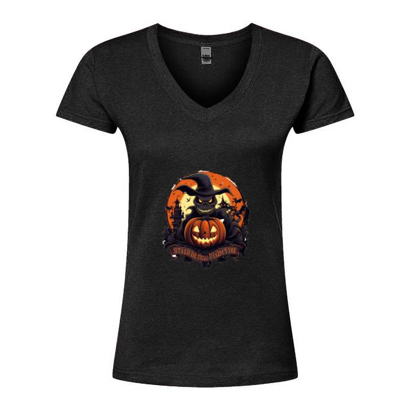 Halloween Plantree Time V-Neck T-Shirt