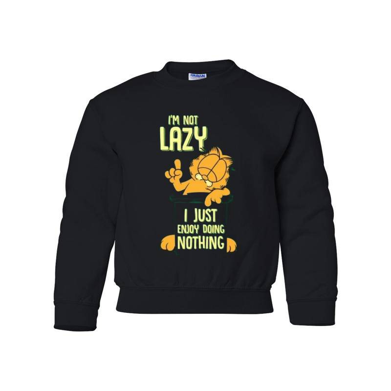 I'm Not Lazy I Just Enjoy Doing Nothing Youth Crewneck Sweatshirt 