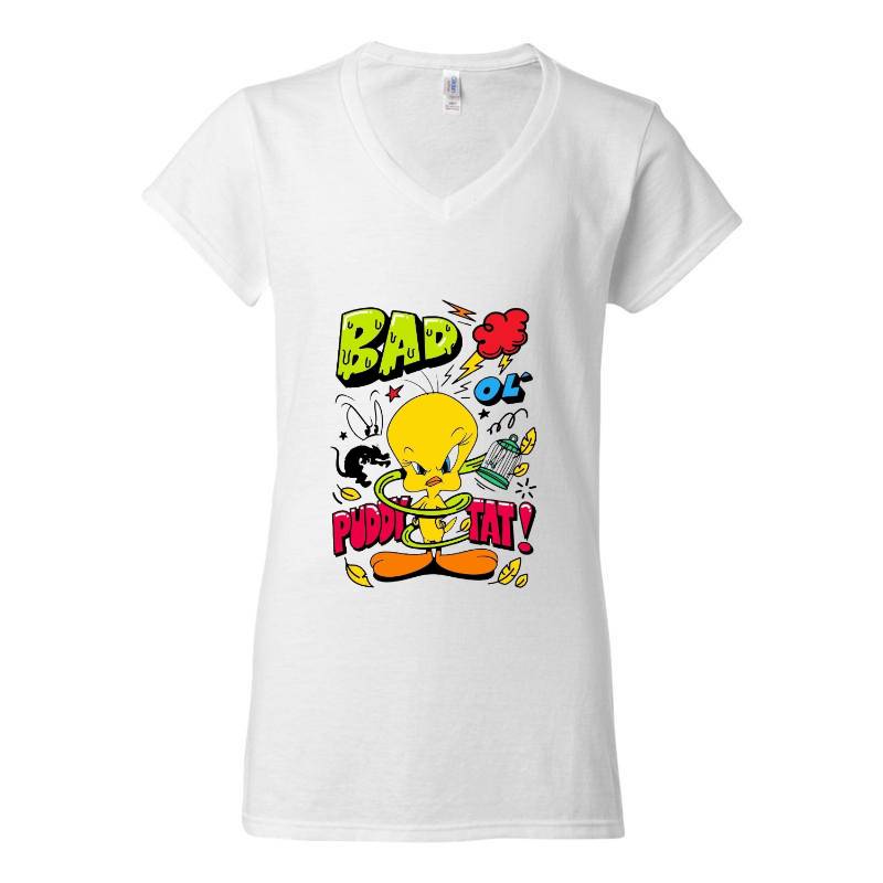 Bad Puddy V-Neck T-Shirt