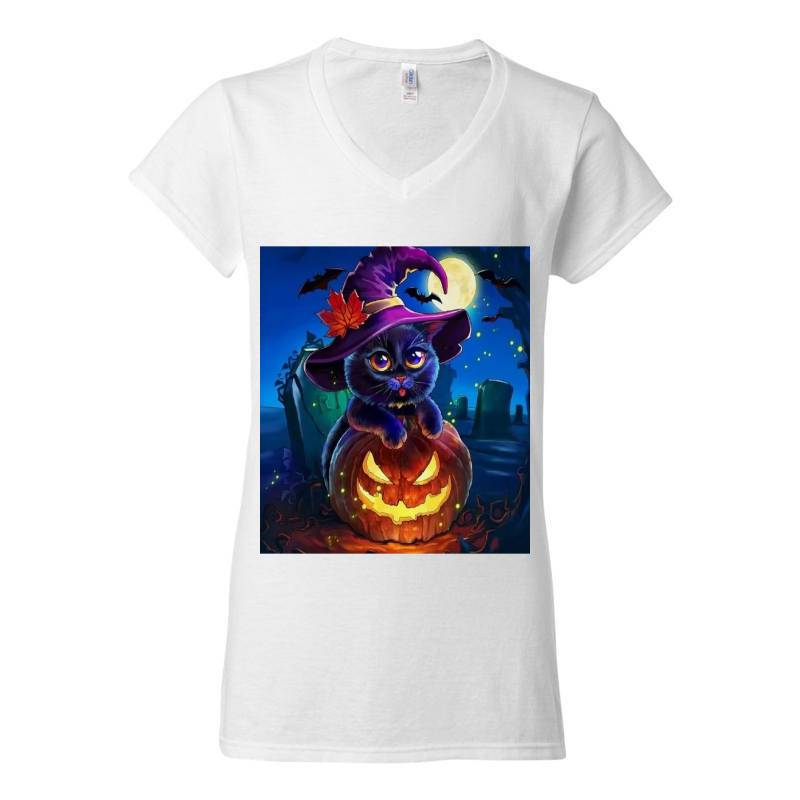 Halloween V-Neck T-Shirt