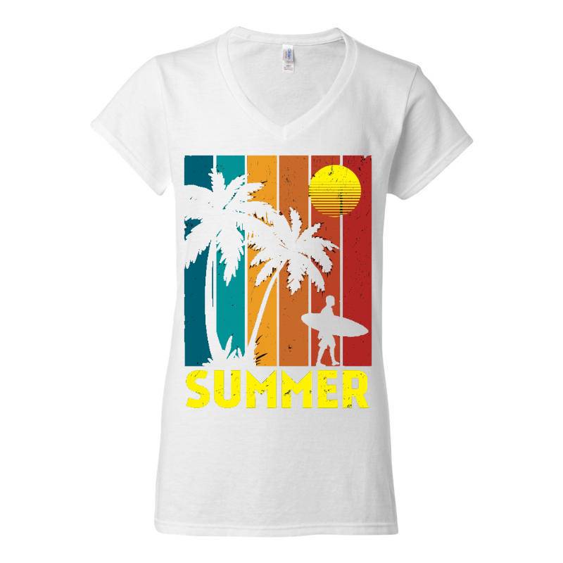 Summer V-Neck T-Shirt
