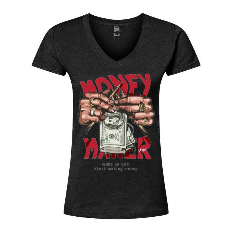 Money maker V-Neck T-Shirt