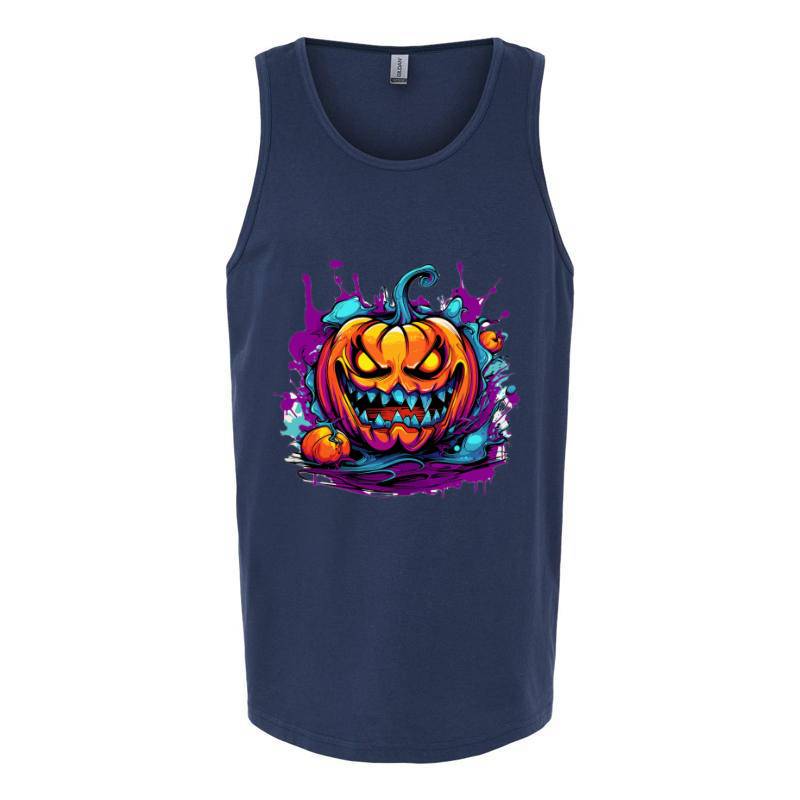 Halloween Pumpkin Tank Top T-Shirt