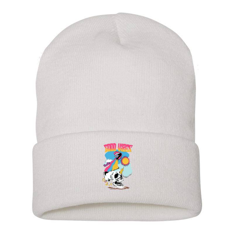 Good Vibes Skull Beanie