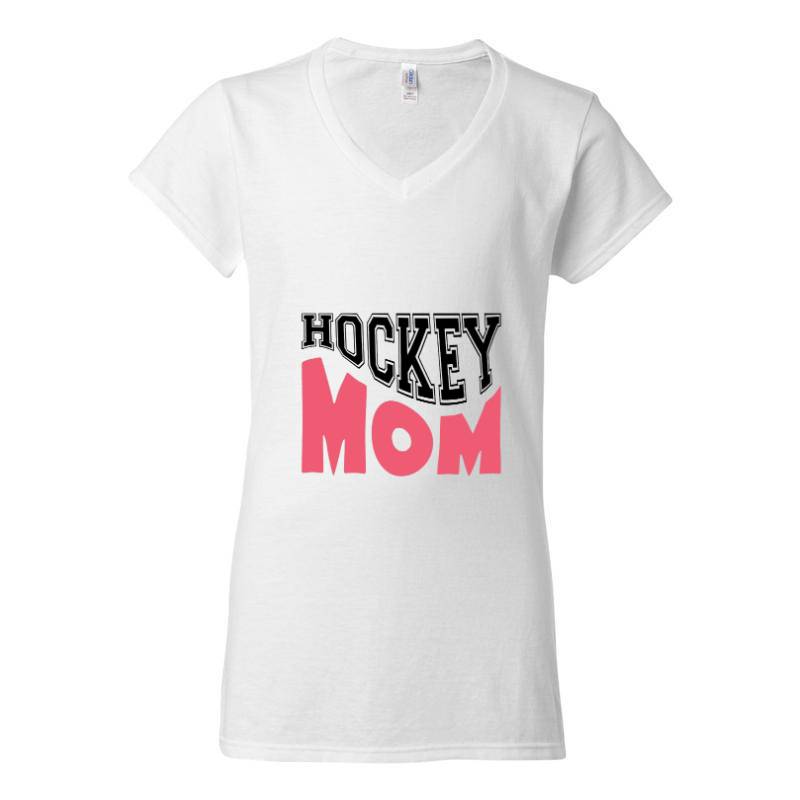 Hockey MOM V-Neck T-Shirt