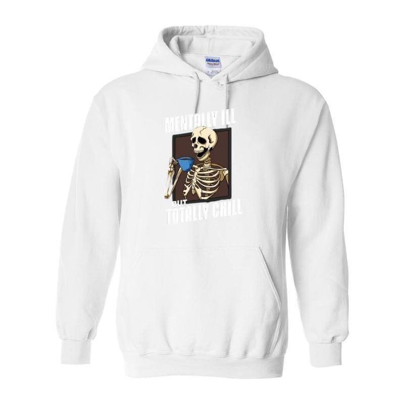 Mentally ill Skull Hoodie
