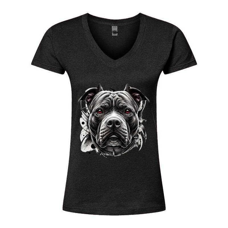 My Pitbull V-Neck T-Shirt