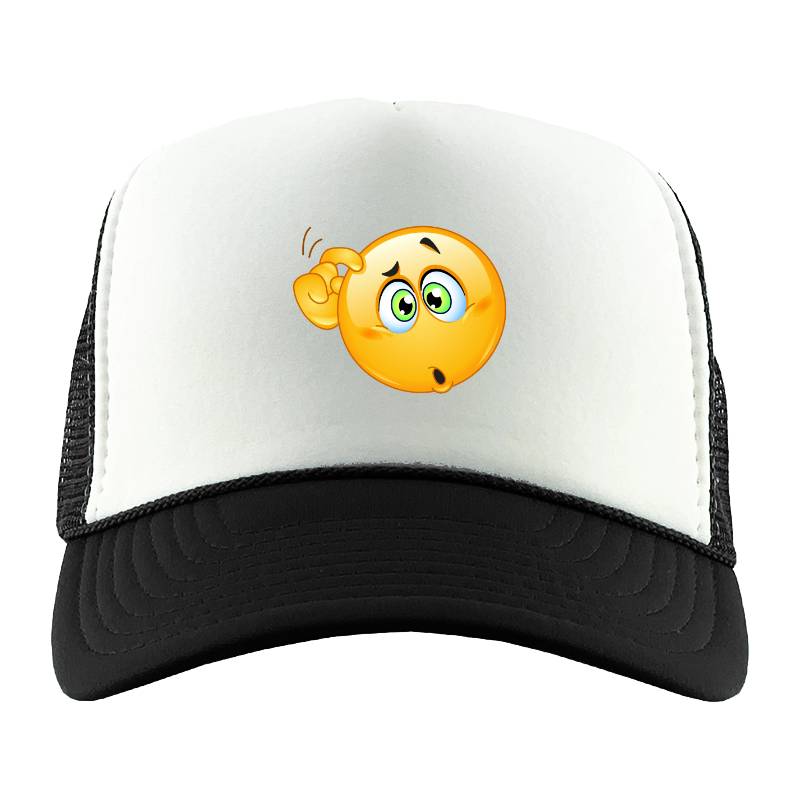 Confused Emoji Trucker Hat
