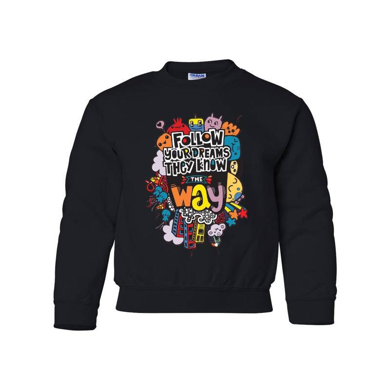 Follow Your Dreams Youth Crewneck Sweatshirt 
