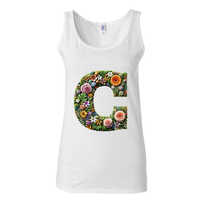 Letter C Tank Top T-Shirt