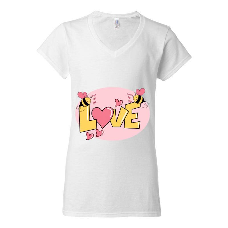 Valentine's Day V-Neck T-Shirt