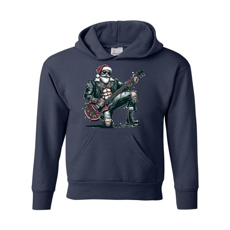 Guitar Santa Claus Hoodie