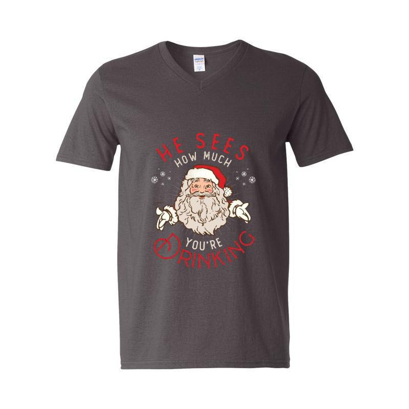 Santa V-Neck T-Shirt