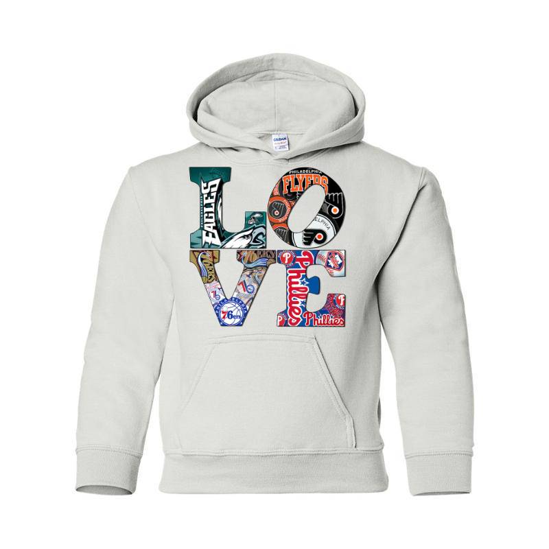 Philly Teams Love Hooded Sweatshirt