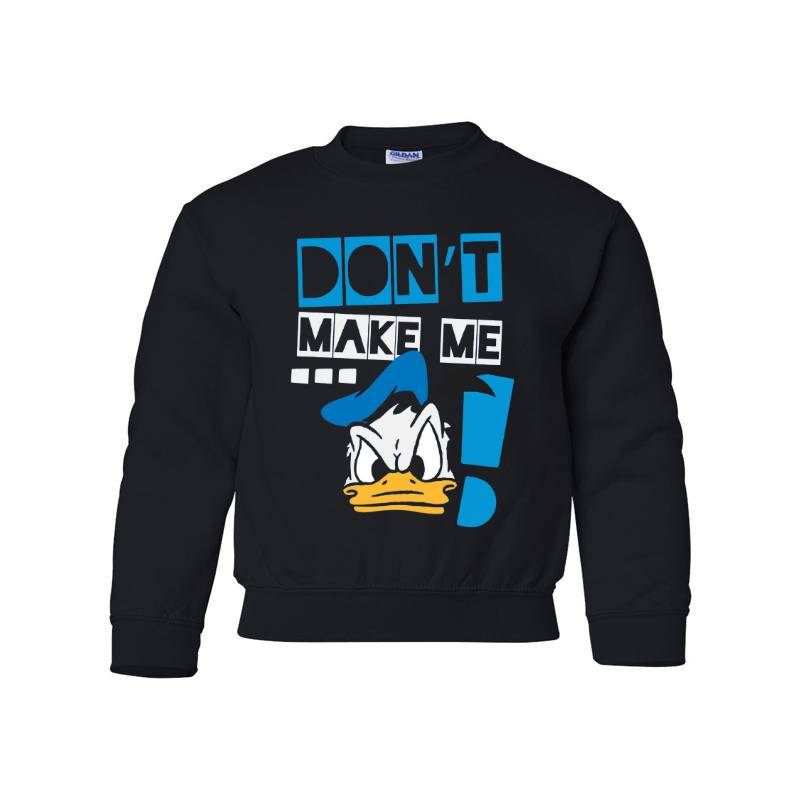 Don't Make Me Duck Youth Crewneck Sweatshirt 