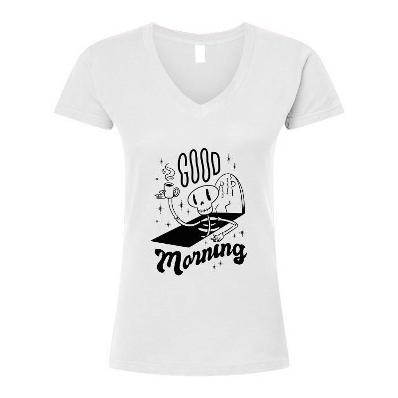 Good Morning V-Neck T-Shirt