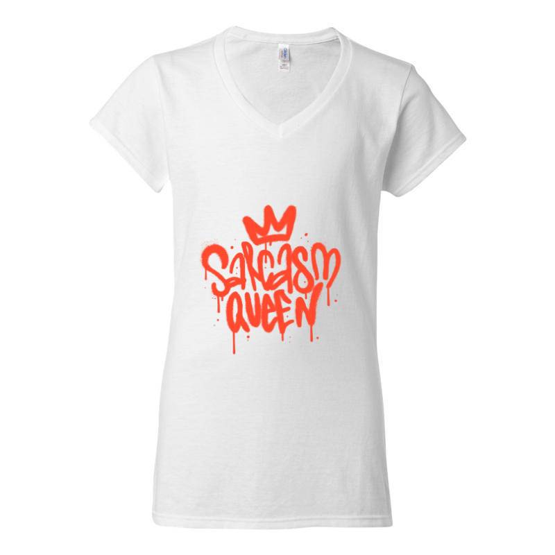 Sarcasm Queen V-Neck T-Shirt