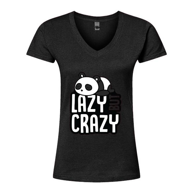 Lazy Crazy V-Neck T-Shirt
