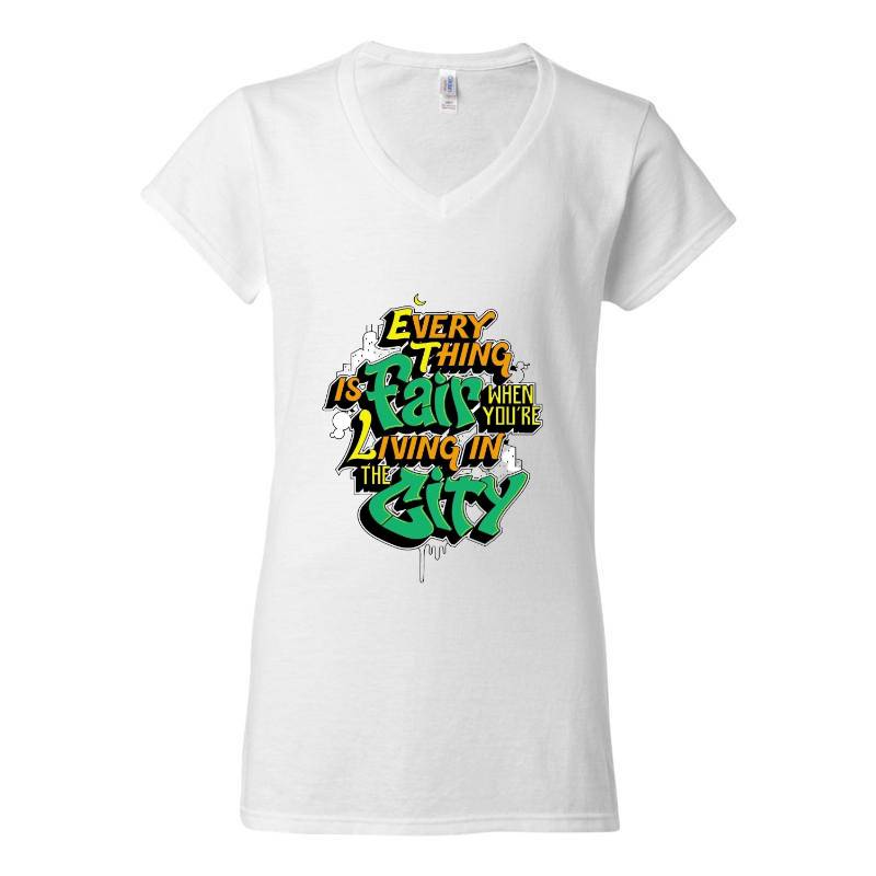 Every Thing is Fair V-Neck T-Shirt