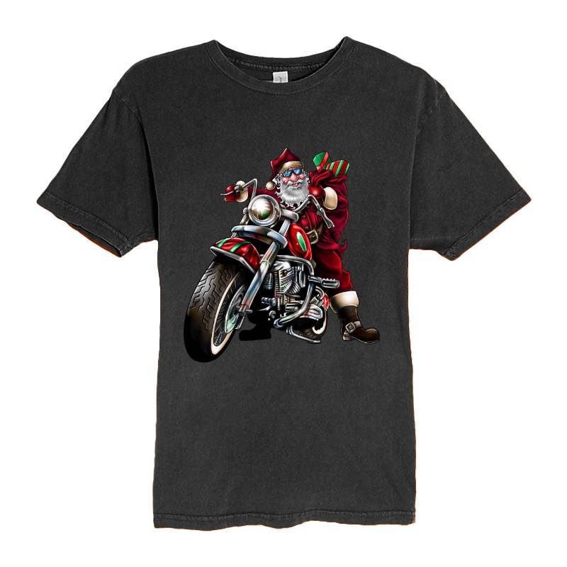 Motorcycle Santa Claus T-Shirt