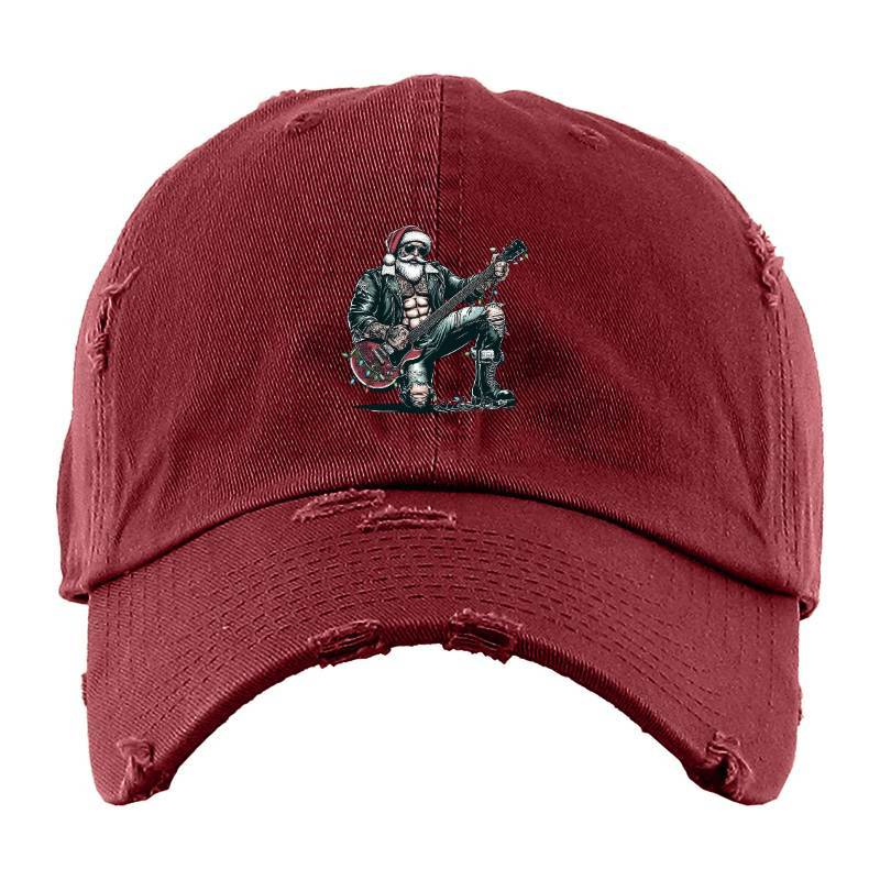 Guitar Santa Claus Baseball Cap