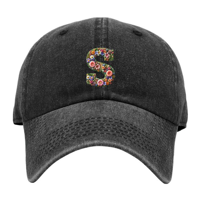 Letter S Baseball Cap