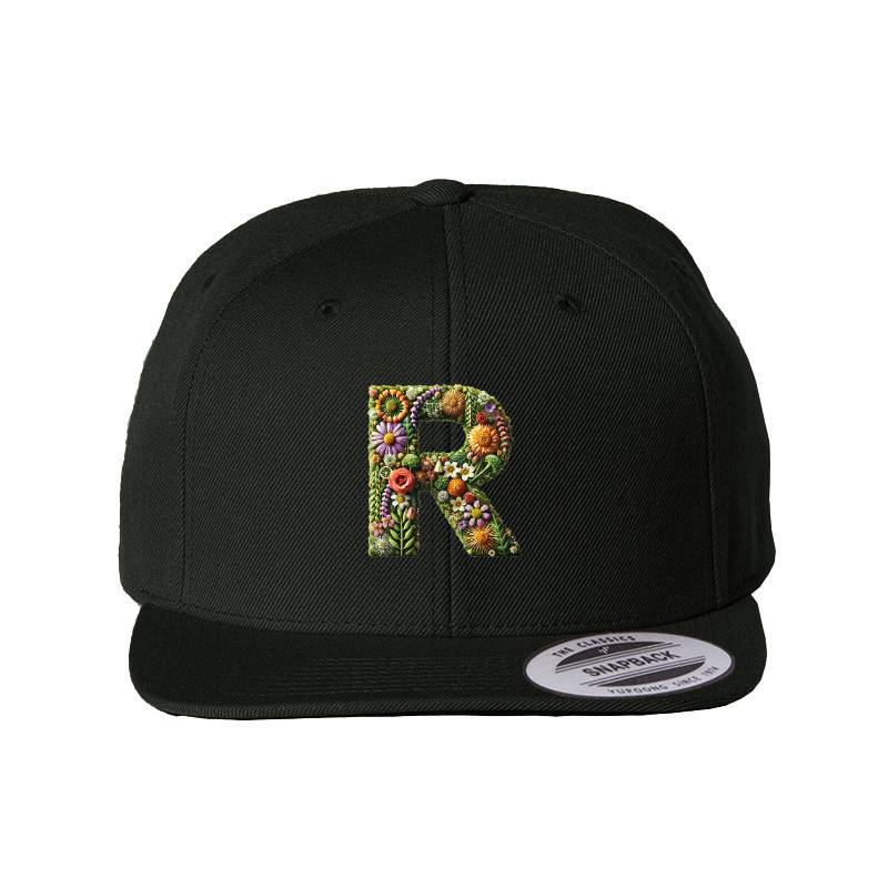 Letter R Snapback Cap