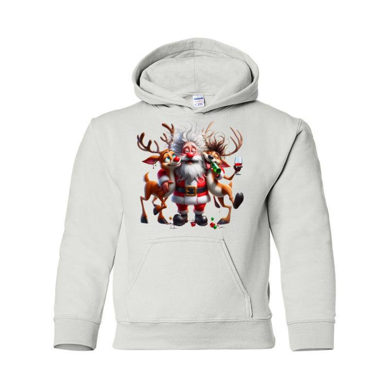 Drunk Santa Hooded Sweatshirt