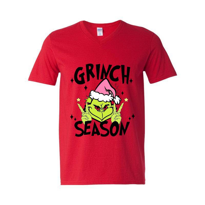 Cristmas Grinch Season V-Neck T-Shirt