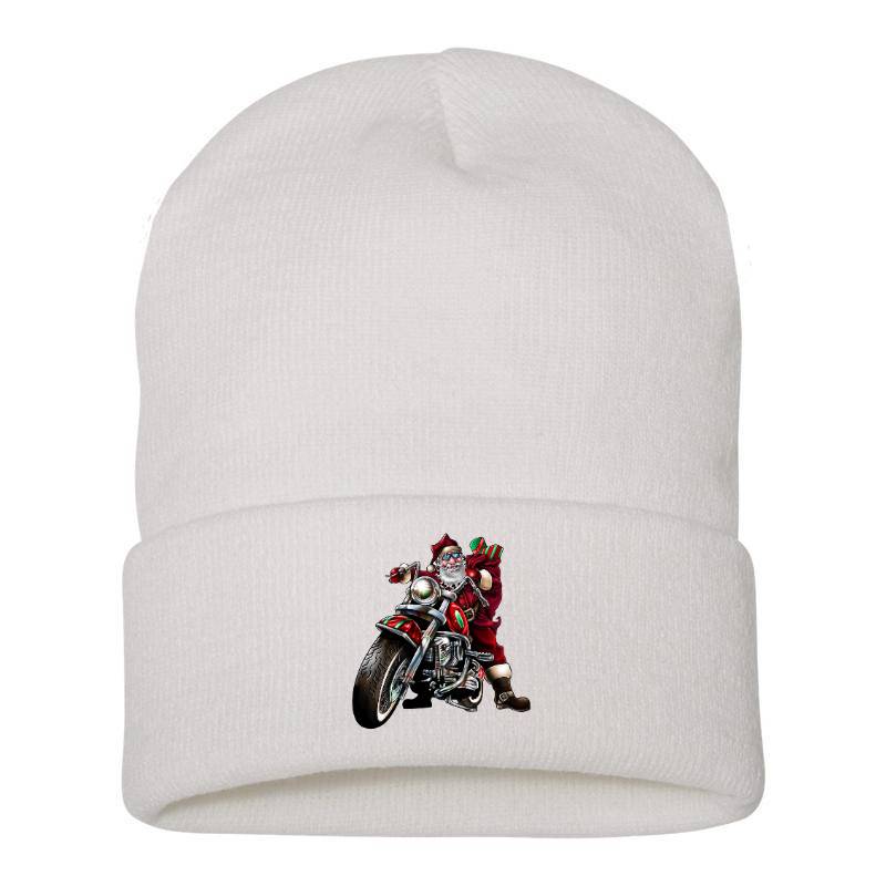 Motorcycle Santa Claus Beanie