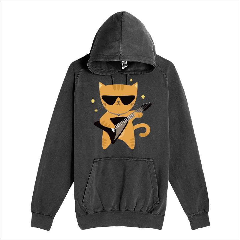 Cat Guitar Hoodie
