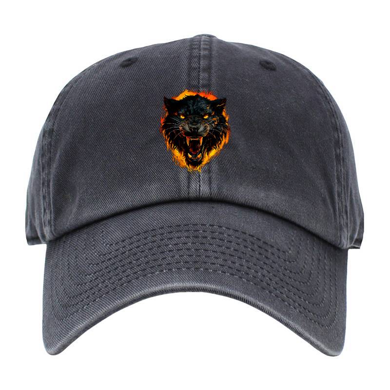 Night Wolf Ladies Fitted Baseball Cap