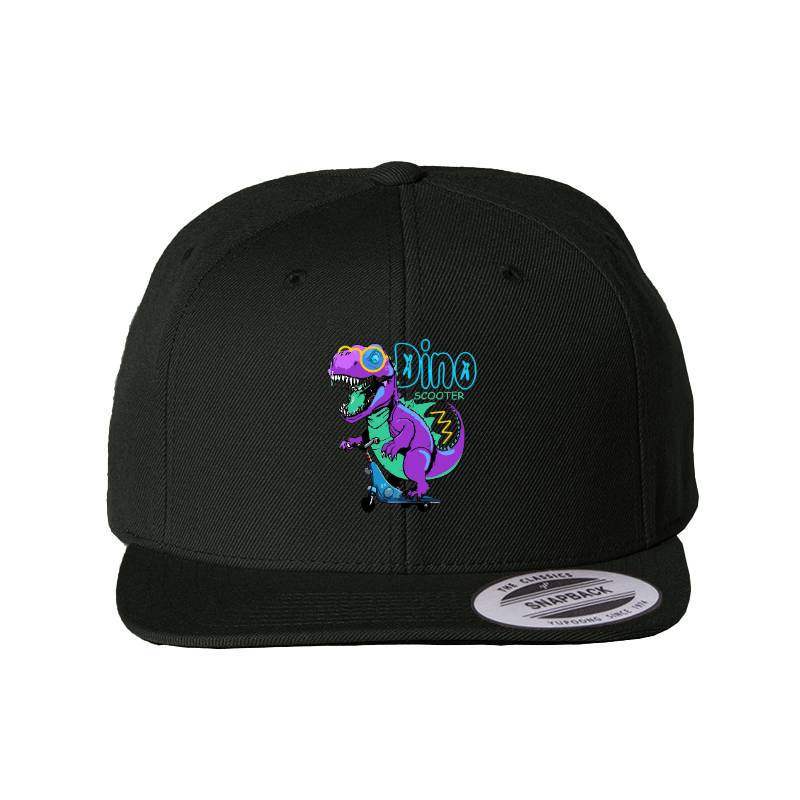 Dino Scooter Snapback Cap