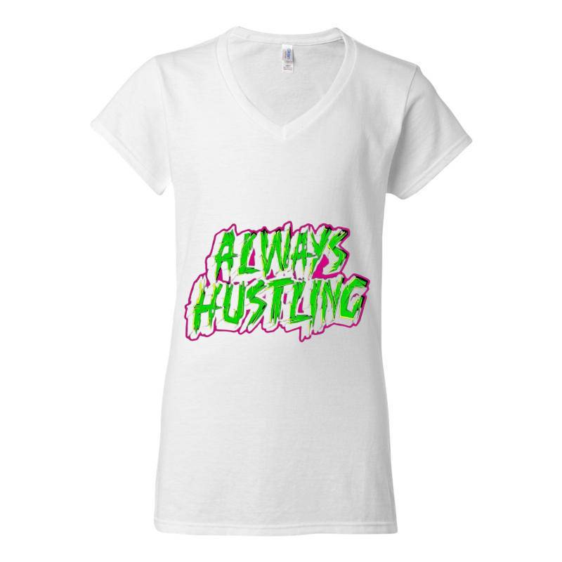 Always Hustling V-Neck T-Shirt