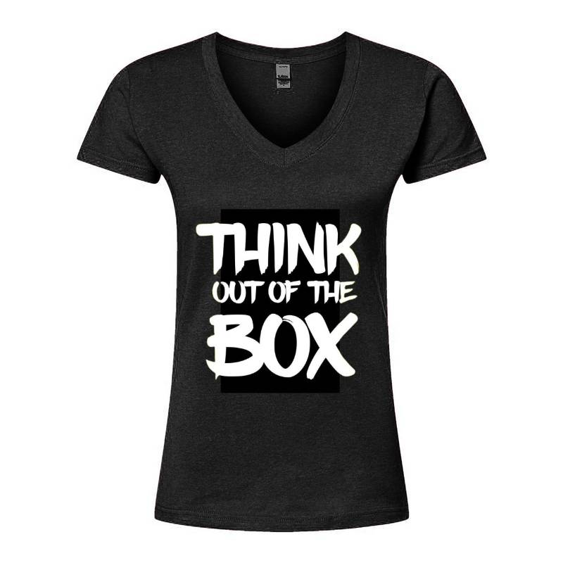 Think Out Of The Box V-Neck T-Shirt