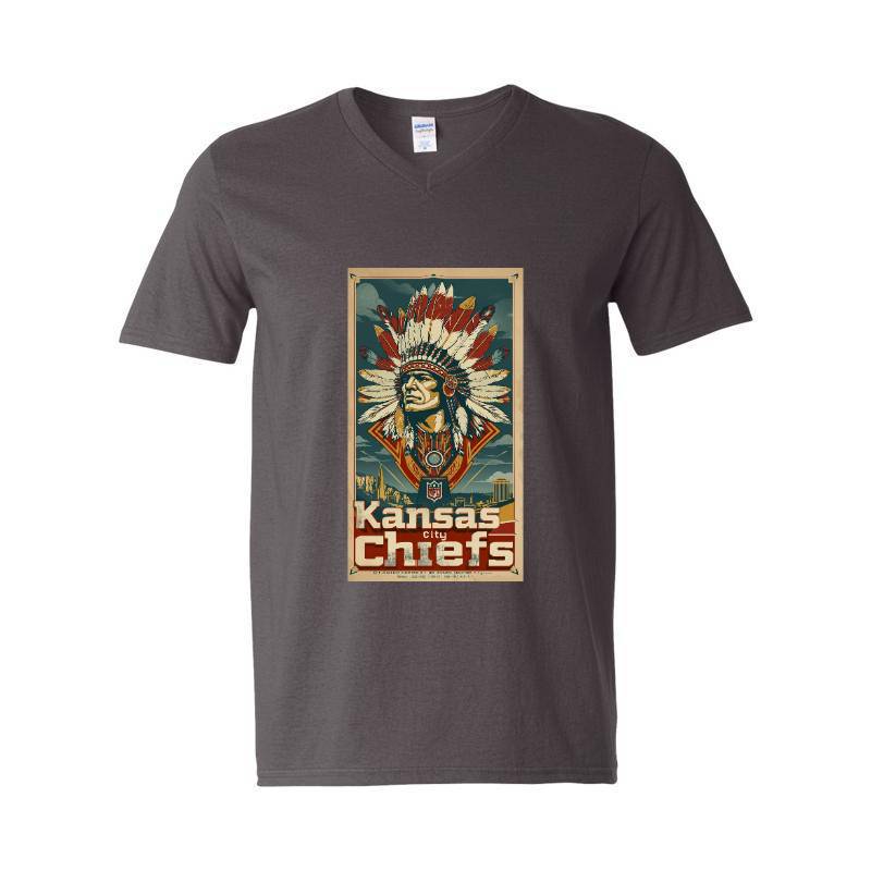 Kansas City Chiefs V-Neck T-Shirt
