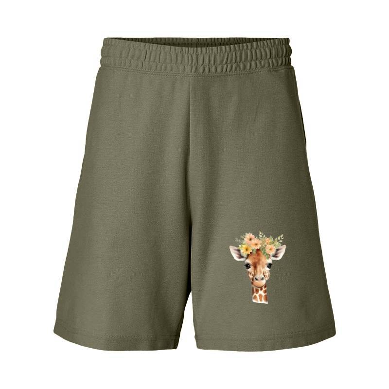 Giraffe with flower Short